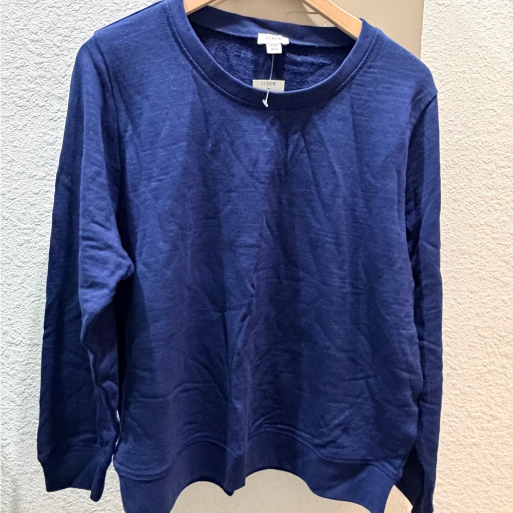 J. Crew Women's Navy Crewneck Sweater